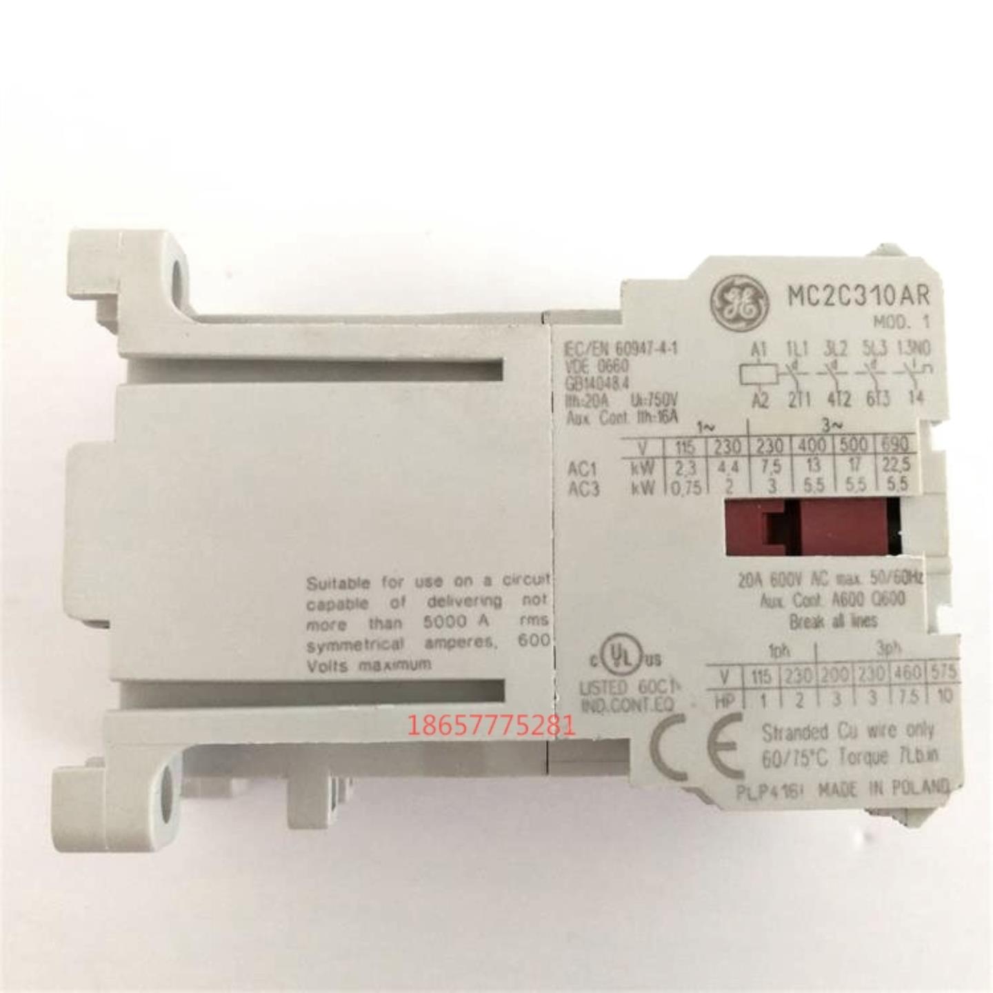 原装正品通用电气接触器  MC2C310AR   MC2C10E 220v 110v 24v