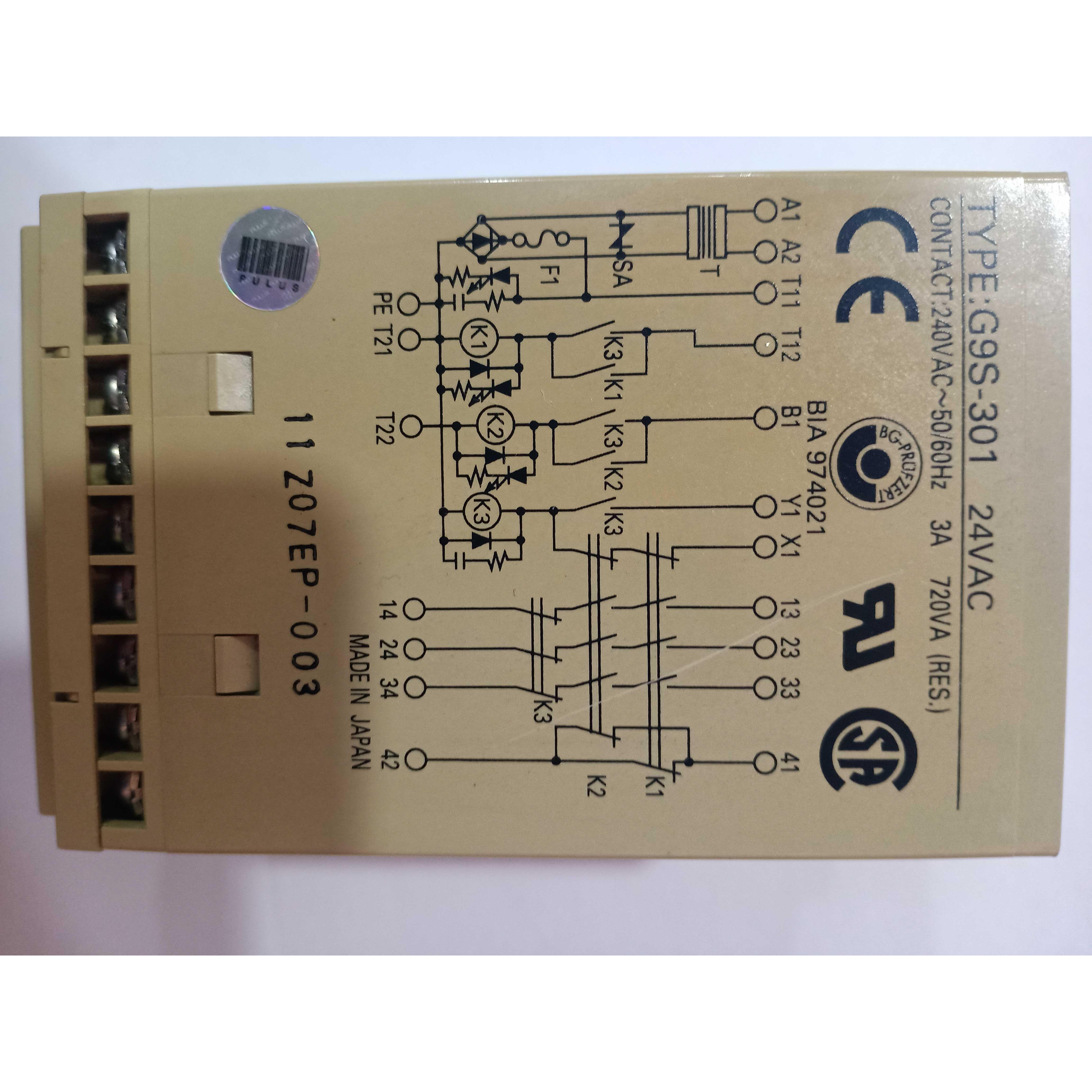 【汇盈传感器】G9S-301 AC24V G9S301 G9S 安全继电器SAFETY TELA