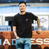 潮牌月球胸标短袖 ins 宽松纯棉重磅半袖 t恤男夏季 2025新款