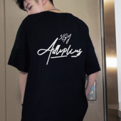 国潮牌美式 重磅上衣TEE 宽松新款 字母印花纯棉短袖 t恤男春夏季