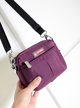 上新3T横款迷你小包休闲中老年女包斜挎腰夏季防水尼龙布单肩韩版