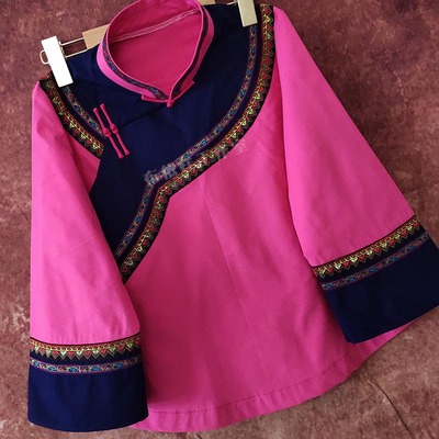 少数民族风布依族服装2024春上衣