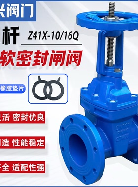 Z41X-10/16明杆弹性座封闸阀 软密封闸阀DN50 65 80 100 150 200