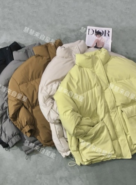 慧慧来自星星女装店 80350新款90绒两大口袋贴布立领羽绒服MONNN