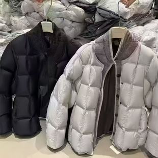 经典 秋冬款 90绒假两件针织五粒扣立领羽绒服 店 慧慧来自星星女装