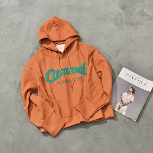 随性慵懒款 新款 撞色连帽卫衣CARRR 店 慧慧来自星星女装