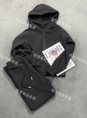 慧慧来自星星女装店  2553秋冬款加绒时尚百搭三色连帽卫衣套装