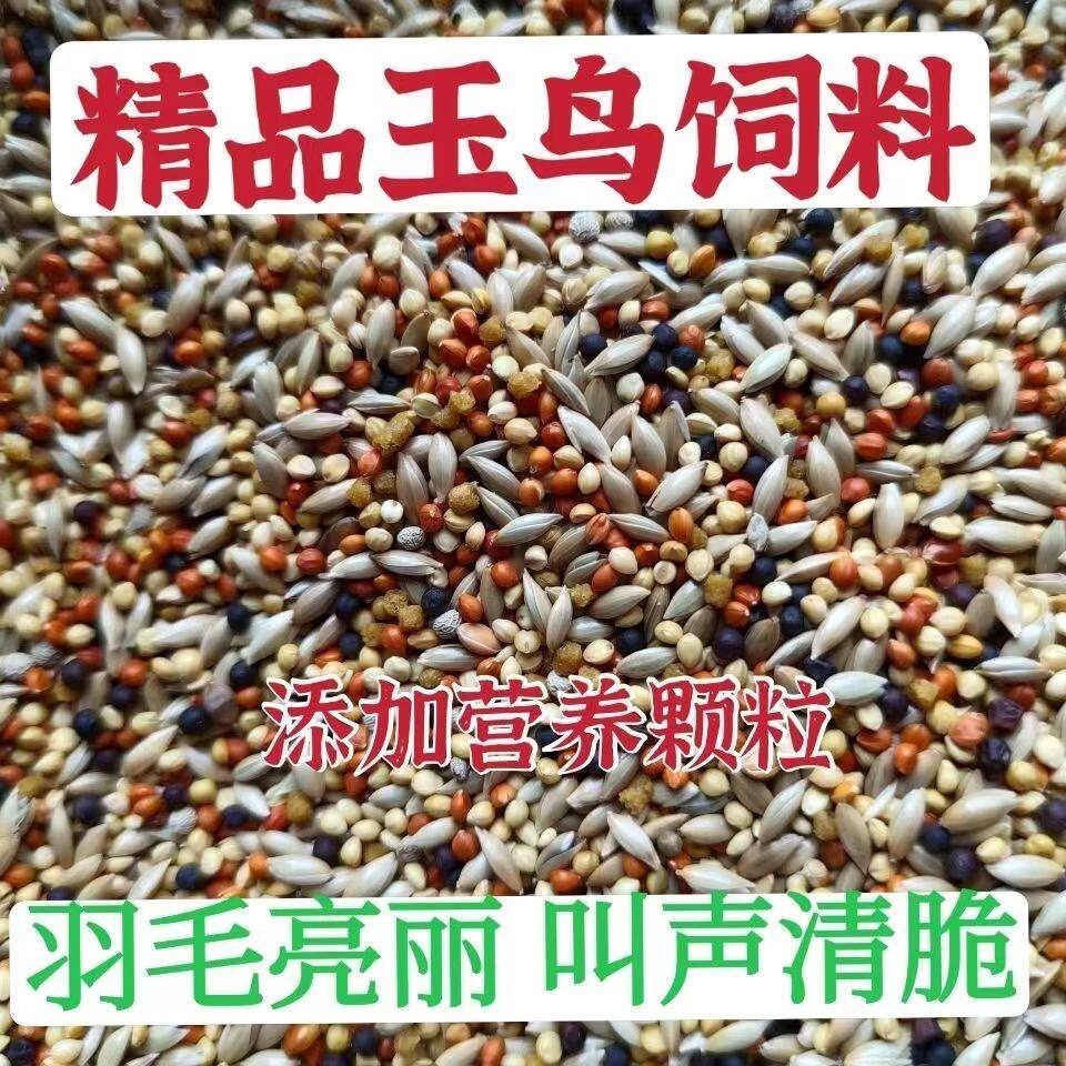 芙蓉鸟 玉鸟 金丝雀鸟 七彩文鸟  珍珠鸟十姐妹 混合鸟食鸟粮饲料