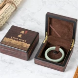 Изумрудное ювелирное украшение из нефрита, браслет, упаковка из грецкого ореха, четки из круглых бусин, коробка для хранения, делается под заказ, с печатью вашего логотипа