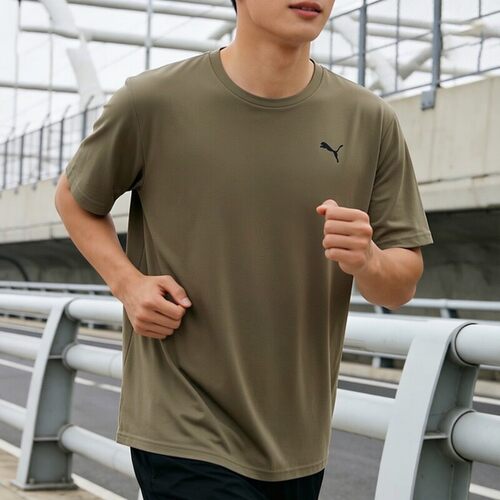 PUMA彪马速干衣短袖男装夏季新款男子训练跑步运动服T恤衫525908