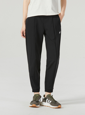 ~阿迪达斯女裤 款运动裤TrainingW透气户外出行休闲裤快干梭织长