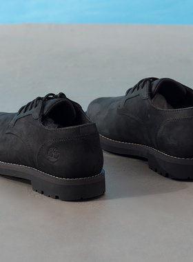 Timberland添柏岚官网黑色皮鞋男2025秋季新款户外低帮耐磨休闲鞋