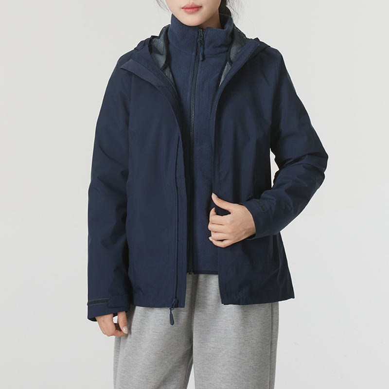 JackWolfskin狼爪冲锋衣三合一女装秋冬新款户外保暖防风外套夹克