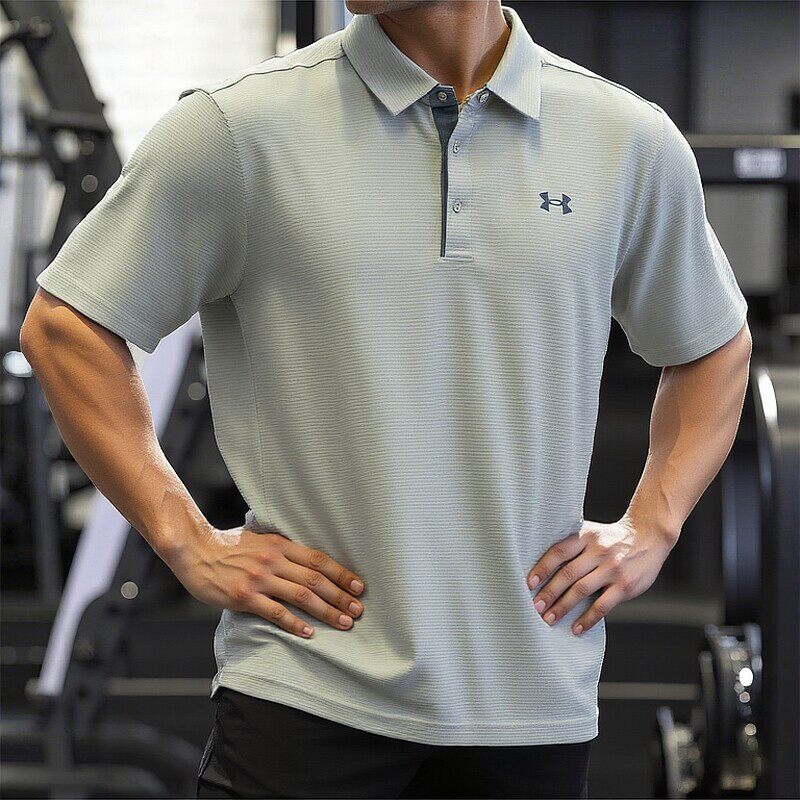 安德玛UA短袖男装2026新款男士翻领POLO衫高尔夫速干T恤运