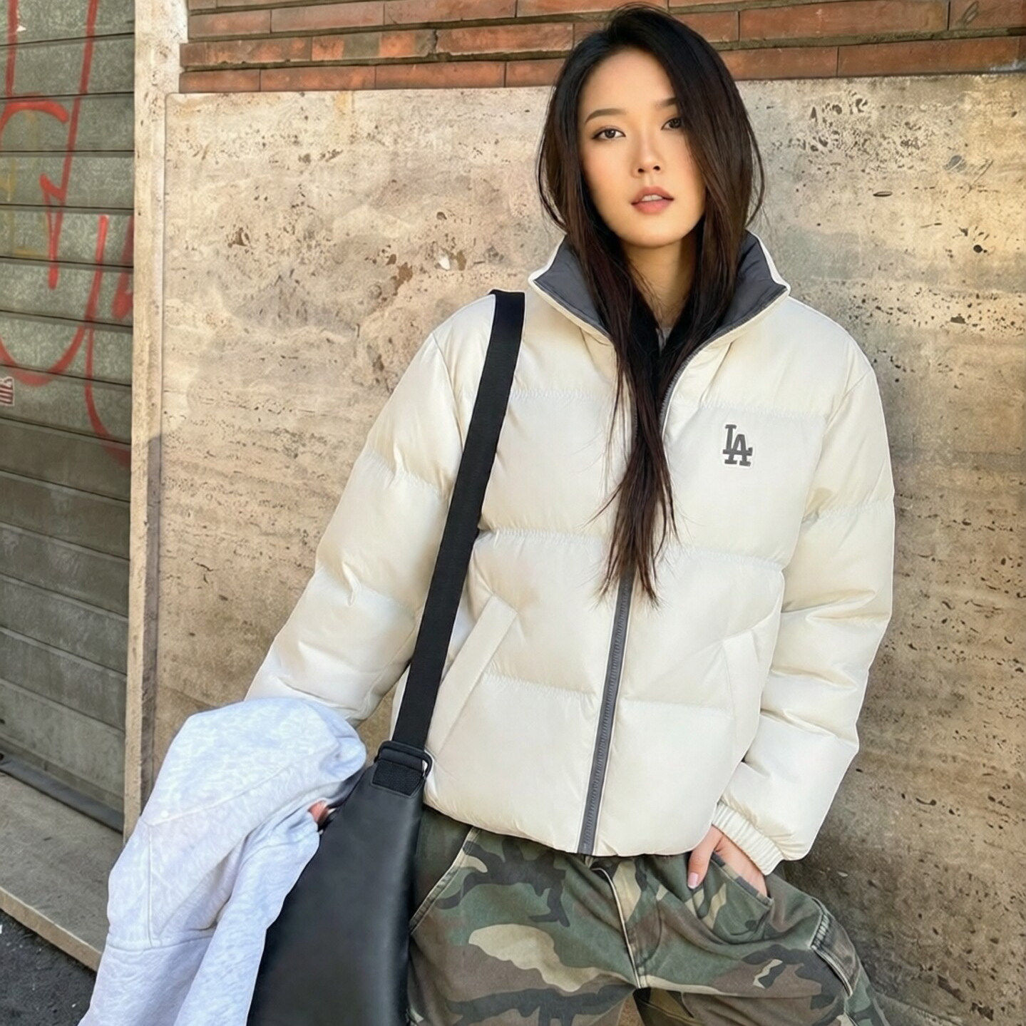幸运叶子丨MLB羽绒服男女2026新款NY复古大标防泼水运动羽绒外套