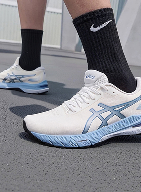 亚瑟士缓震跑步鞋男鞋春季新款GEL-CABLE运动鞋户外慢跑鞋训练鞋