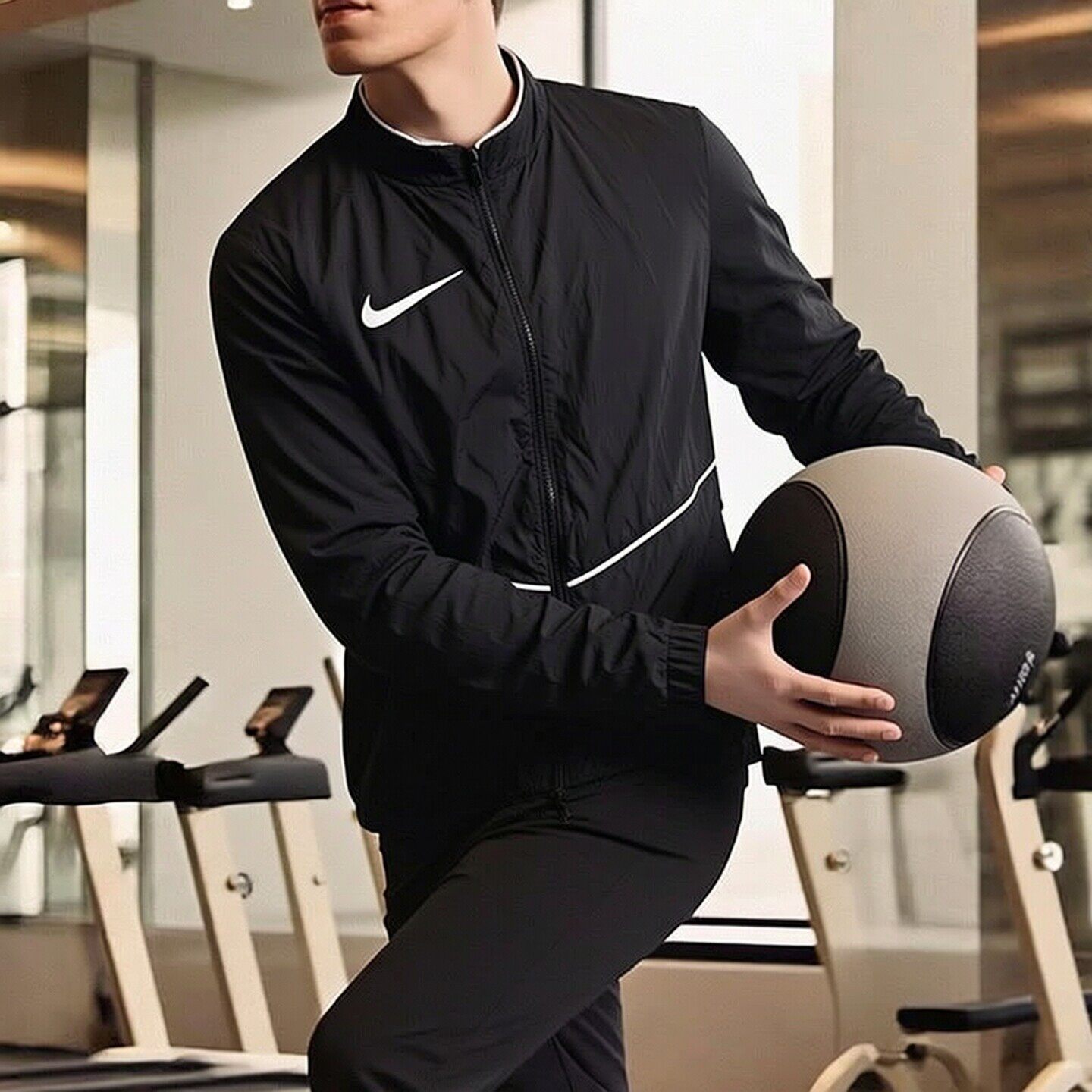 Nike耐克立领夹克男装2026春季新款足球训练服运动服户外休闲