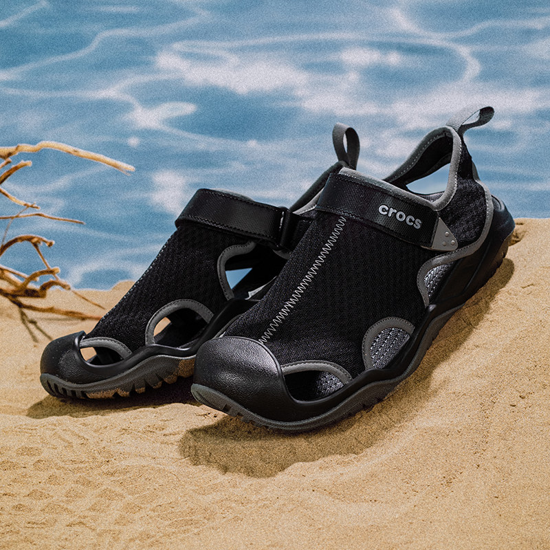 卡骆驰CROCS男鞋激浪酷网轻便透气休闲鞋男士户外沙滩鞋运动凉鞋