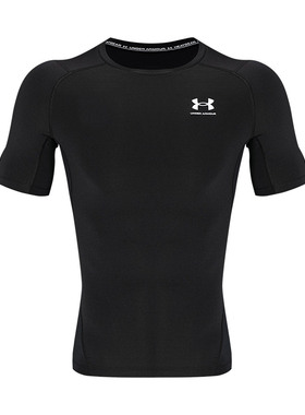 UA安德玛男T恤紧身衣男士速干衣HeatGear健身训练服秋季运动短袖