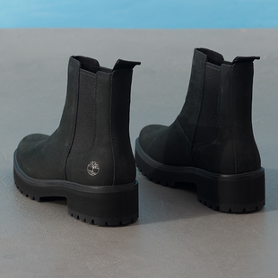 户外复古马丁靴轻便一脚穿靴子 新款 添柏岚官方中帮靴女鞋 2025秋季