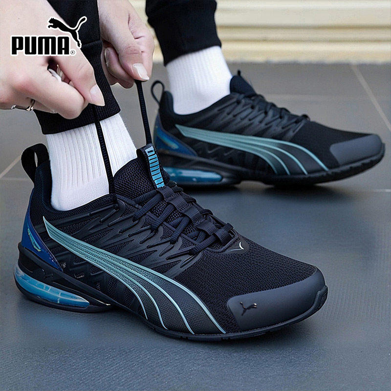 PUMA彪马男鞋春季新款蓝色低帮训练鞋运动鞋网面跑步鞋轻便慢跑鞋
