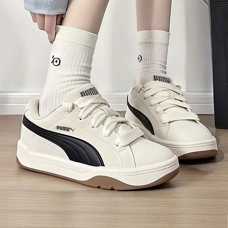 鞋面采用磨毛皮革材质，复古有质感