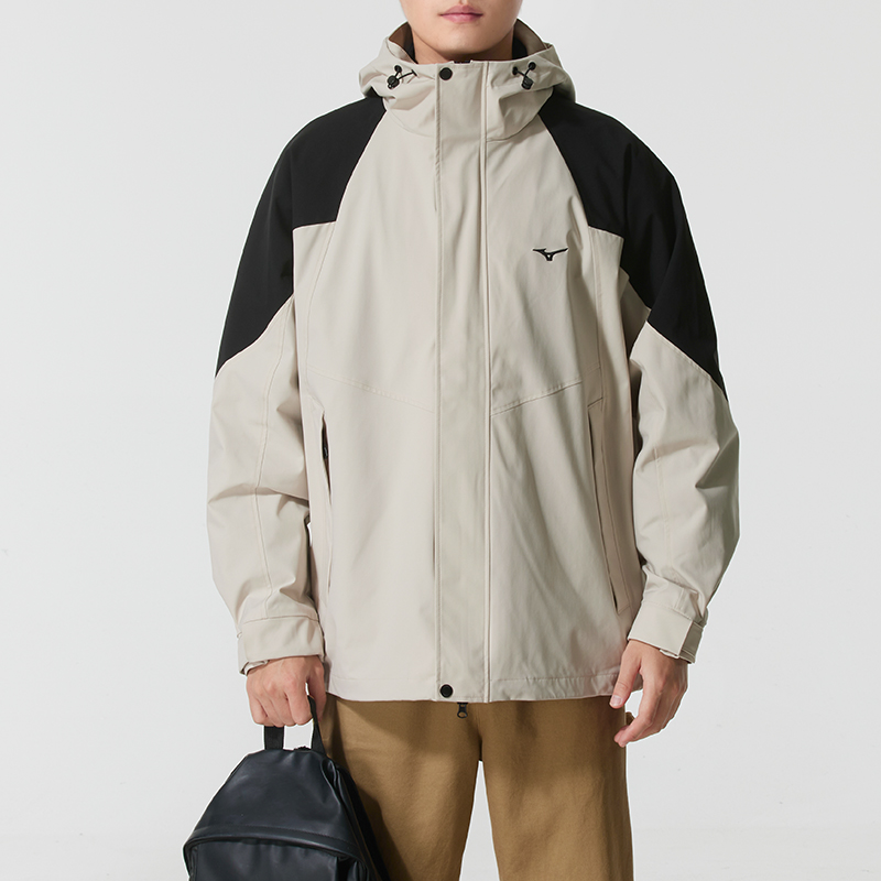 美津浓抓绒三合一夹克男女装2025冬季新款户外运动服情侣保暖外套