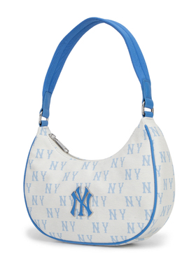 MLB时尚休闲手拎包包2025冬季新款满印单肩包手提包腋下包