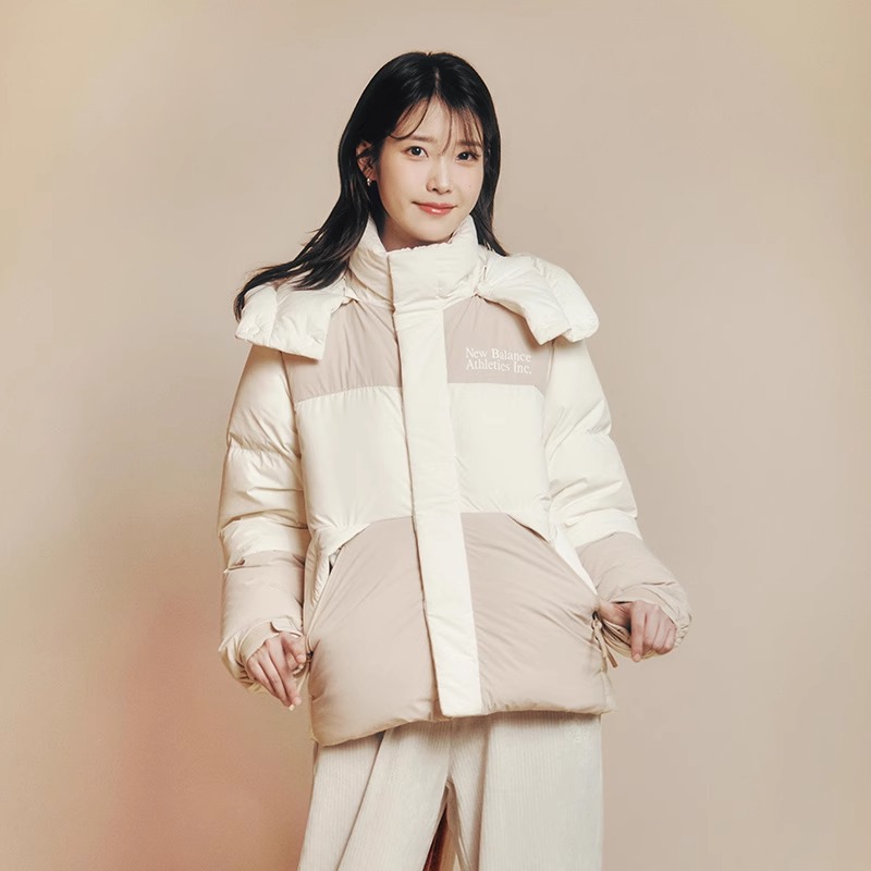 New balance NB连帽保暖羽绒服男女装冬季新款防风运动服棉羽外套