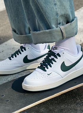 耐克官方女鞋正品2026冬季新款白绿COURT运动鞋休闲板鞋FV9952
