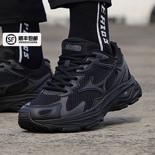 冬季 新款 运动鞋 mizuno美津浓男鞋 racer 老爹鞋 黑武士跑步鞋 女鞋