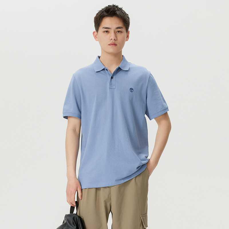 添柏岚T恤男装户外运动服休闲时尚舒适透气POLO衫半截袖短袖A24H2