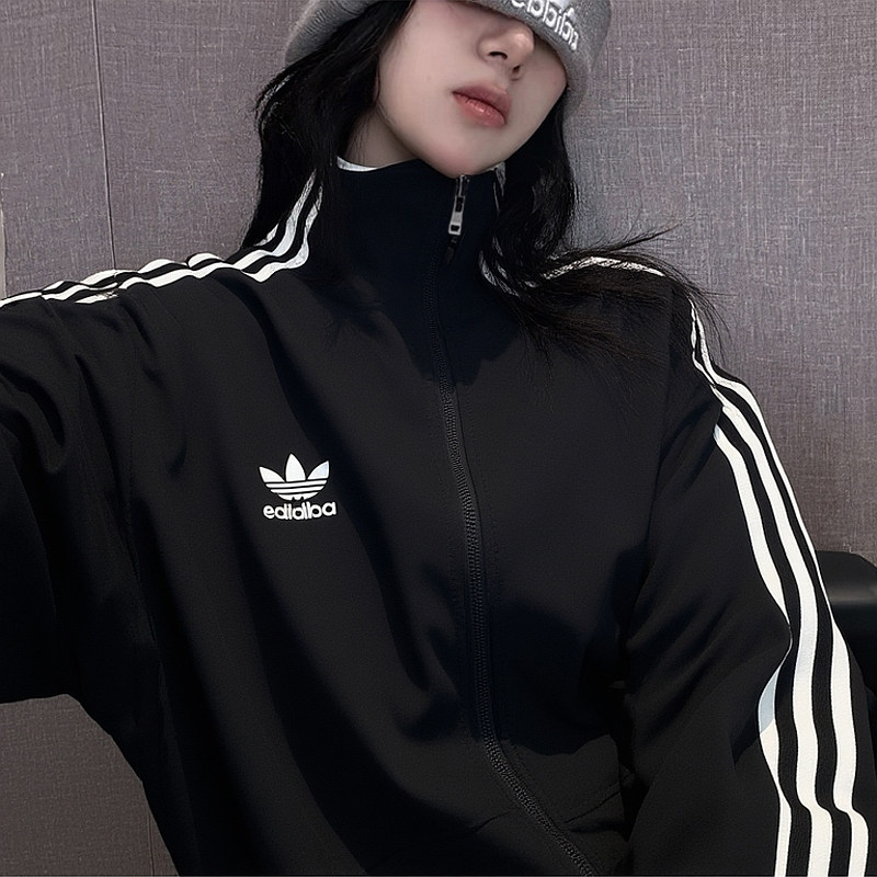 阿迪达斯三叶草男装 25冬新款运动服跑步健身训练服外套时尚夹克