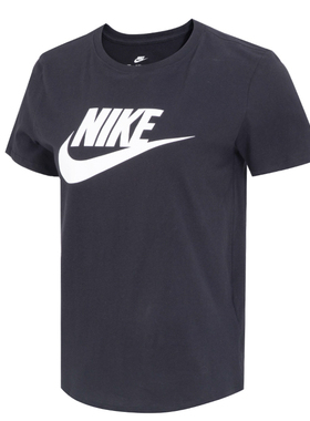 耐克短袖T恤男女装2025夏季新款圆领棉透气运动上衣DX7907-010