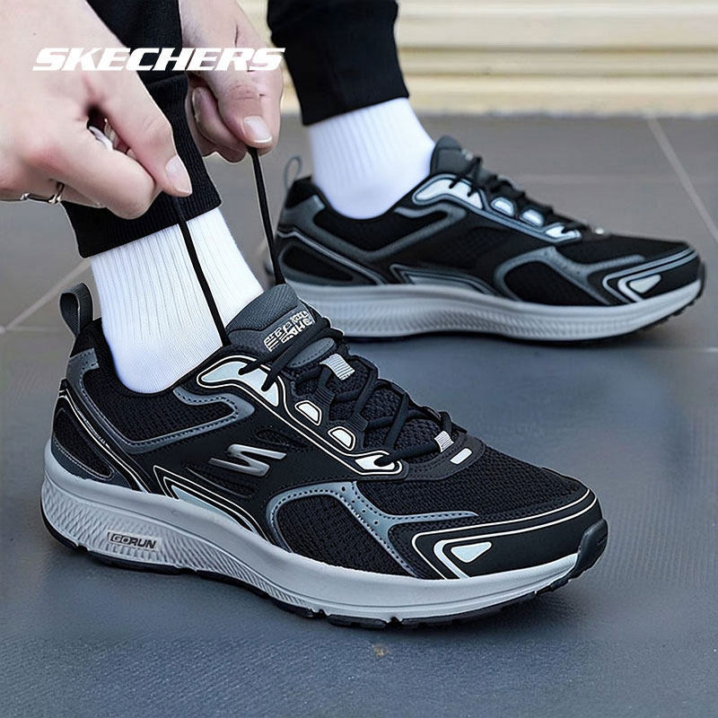 斯凯奇官方旗舰店男鞋跑步鞋面透气轻便黑色软底休闲户外运动鞋,运动鞋new,跑步鞋,淘宝优惠券,粉丝福利购,淘宝优惠卷