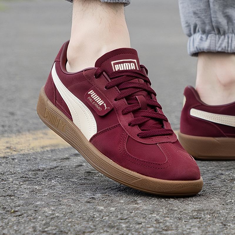 PUMA彪马德训鞋男鞋女鞋2025冬季新款红色运动鞋T头鞋板鞋396463