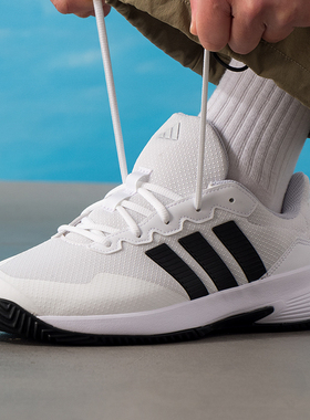 阿迪达斯男鞋 2026新款运动鞋gamecourt 2网球训练鞋透气休闲鞋