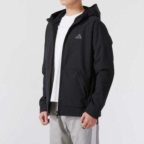 幸运叶子|阿迪达斯连帽加绒外套男装保暖运动服夹克上衣IN5607