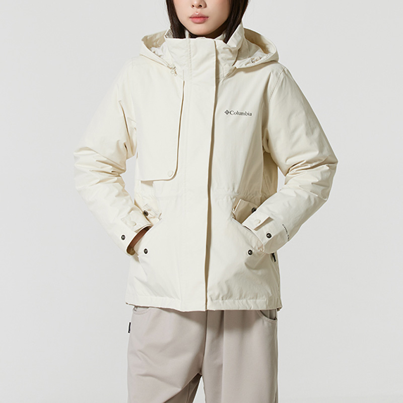 Columbia哥伦比亚女装户外保暖休闲夹克羽绒内胆三合一冲锋衣外套