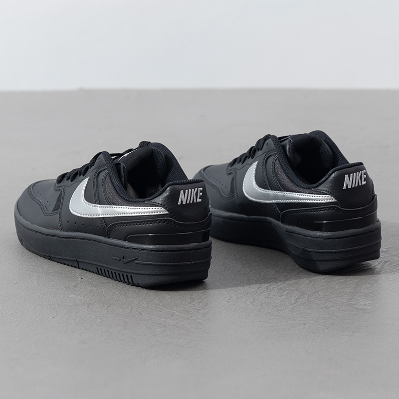 Nike耐克女鞋冬季新款GAMMA FORCE 黑银 厚底低帮板鞋HQ1674-001