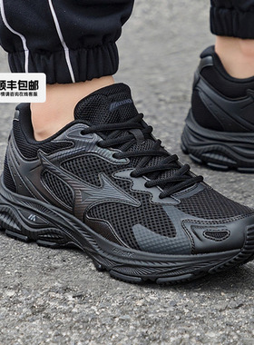 MIZUNO美津浓官方旗舰店正品男女跑鞋网面透气休闲跑步鞋RACER S