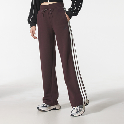 阿迪达斯女裤子2026春季新款三条纹运动裤训练休闲宽松长裤KB7588