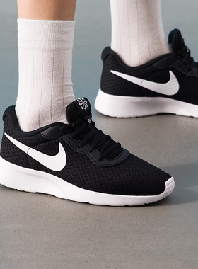 Nike耐克女鞋TANJUN FLYEASE轻盈透气运动鞋官方正品黑色休闲鞋