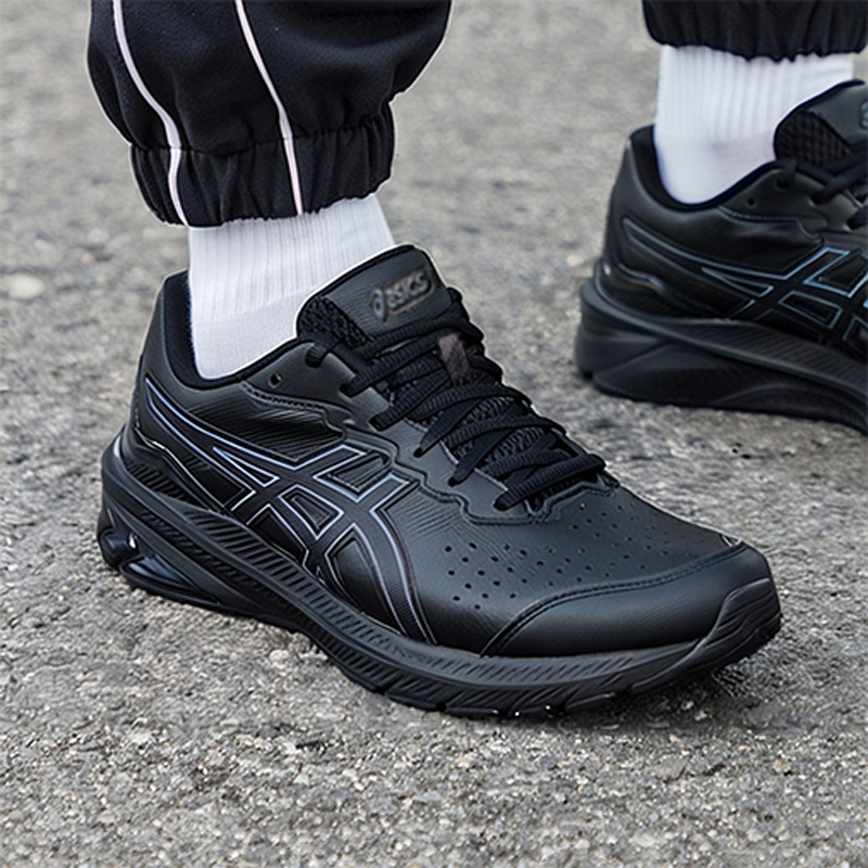 ASICS亚瑟士黑武士跑步鞋男鞋秋季新款缓震运动鞋健身宽楦训练鞋