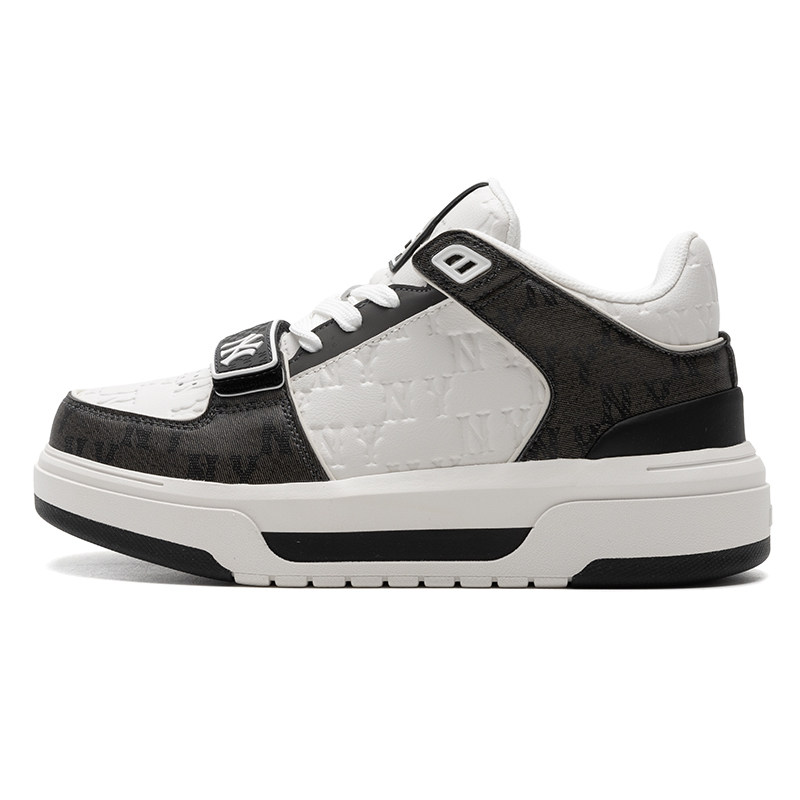 MLB官方 鞋子男女情侣款板鞋印刻老花学长鞋运动休闲鞋3ASXCMN4N