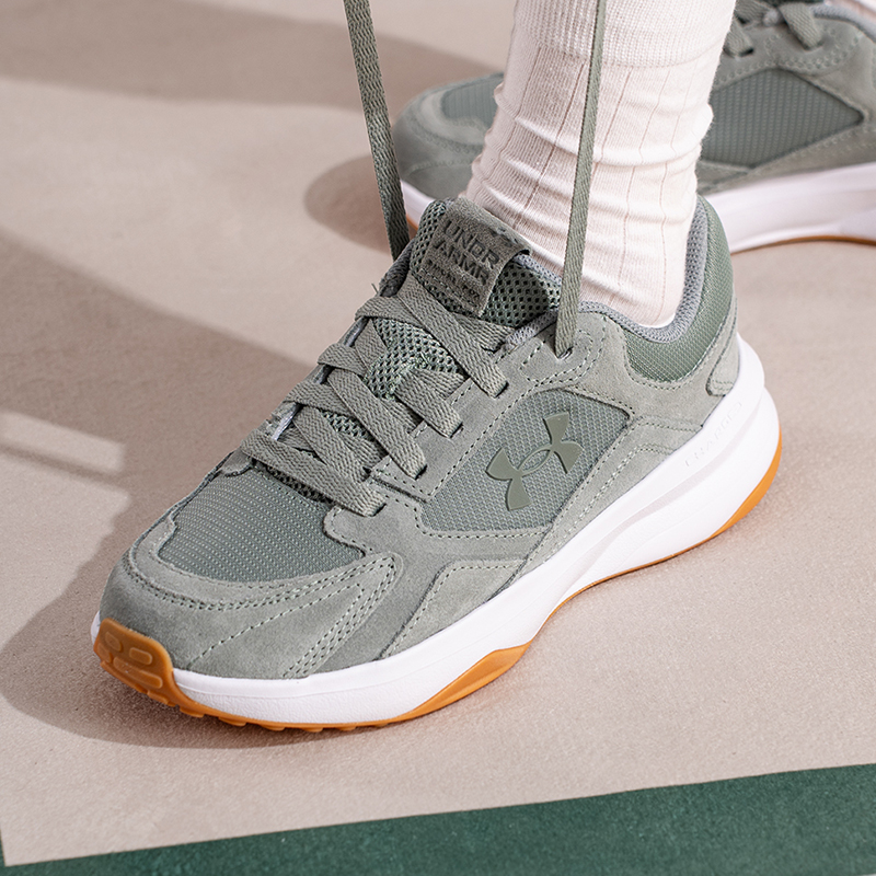 UA安德玛女鞋老爹鞋2025秋季新款运动鞋复古休闲鞋轻便低帮鞋子