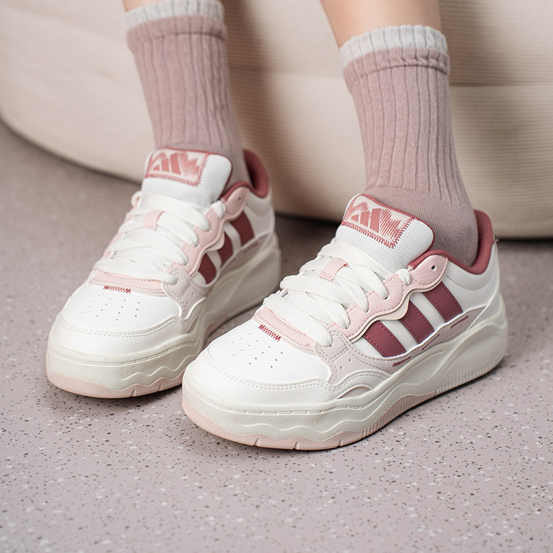 阿迪达斯官方旗舰店粉色女鞋运动鞋2026春季新款低帮板鞋休闲鞋,运动鞋new,运动休闲鞋,淘宝优惠券,粉丝福利购,淘宝优惠卷
