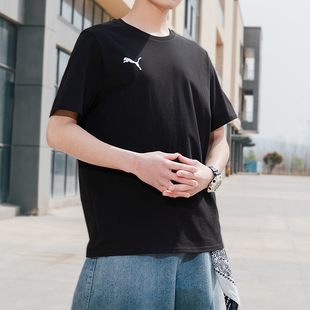 半袖 跑步训练运动服透气圆领T恤男士 658615 男装 PUMA彪马足球短袖