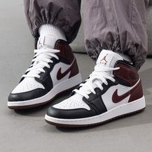 NIKE耐克大童男女鞋AIR JORDAN 1 MID SE(GS)AJ1运动篮球鞋HF3193