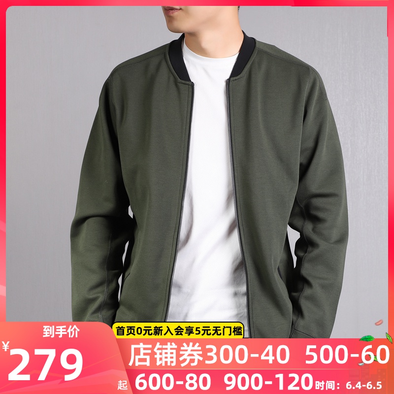 Reebok锐步外套男装夏季新款跑步训练飞行员夹克运动服